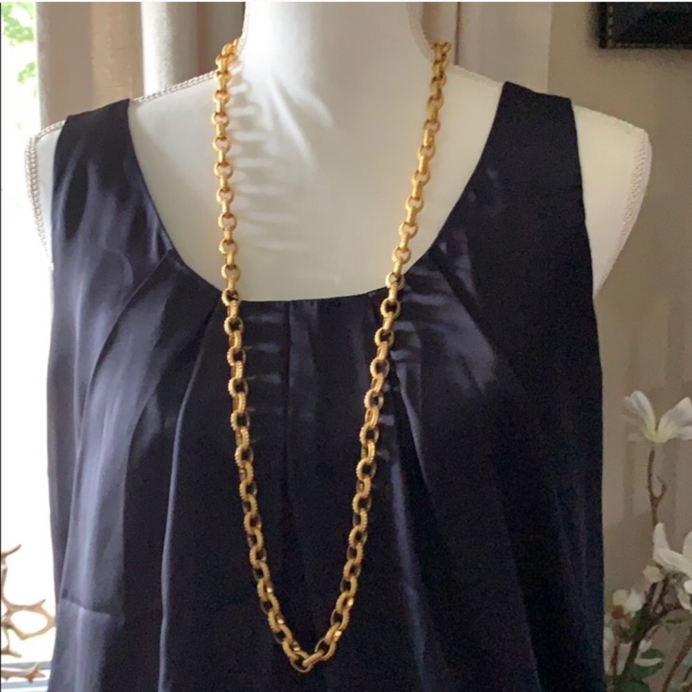 Anne Klein Gold Toned Link Necklace